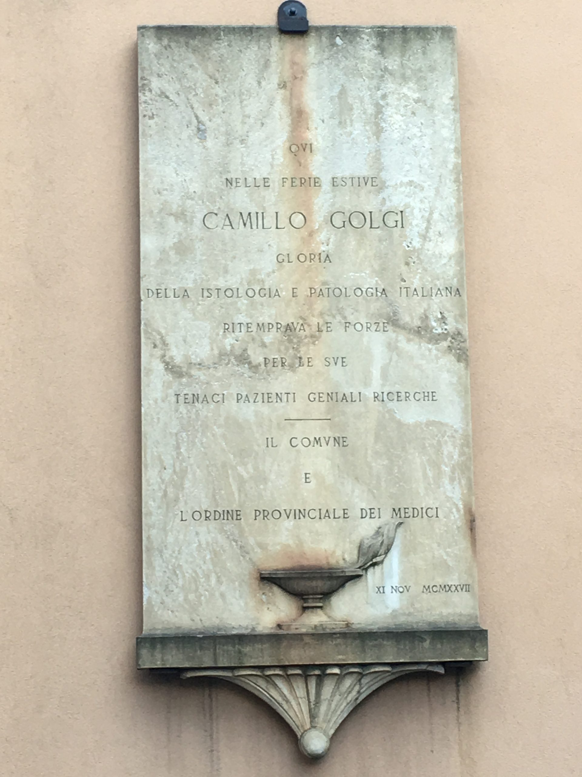 Camillo Golgi's tablet, Varese - 01.jpg